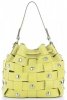 Vittoria Gotti Modna Torebka Skórzana Unikatowy Shopper Made in Italy Limonkowa